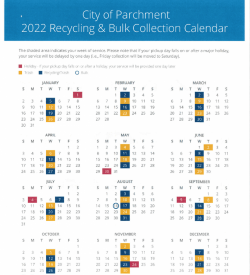 2022 Recycling & Bulk Collection Schedule 